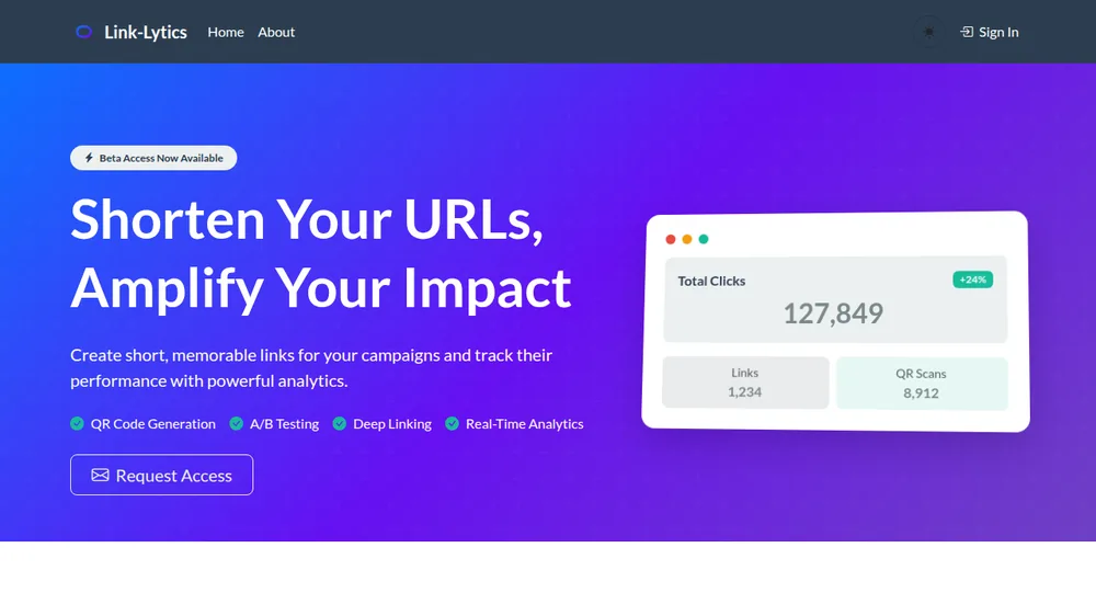 Link-Lytics screenshot